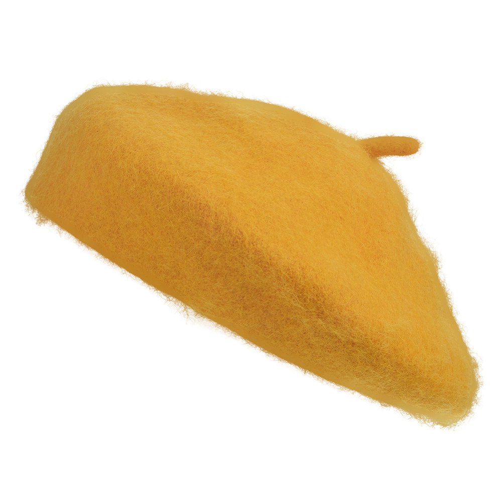 Muts Kind Ø 23x3 cm Geel Synthetisch Kindermuts
