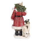 Kerstdecoratie Beeld Kerstman 17x16x30 cm Rood Kunststof