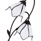 Tiffany Tafellamp 61 cm Wit Bruin Polyresin Tiffany Bureaulamp