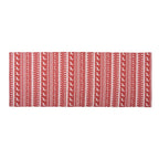 Tafelloper 50x140 cm Rood Katoen Hert