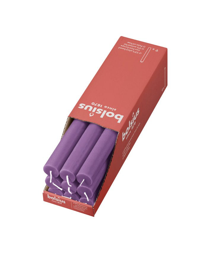 Shine rustiek tafelkaars 270/23 doos 9 Vibrant Violet