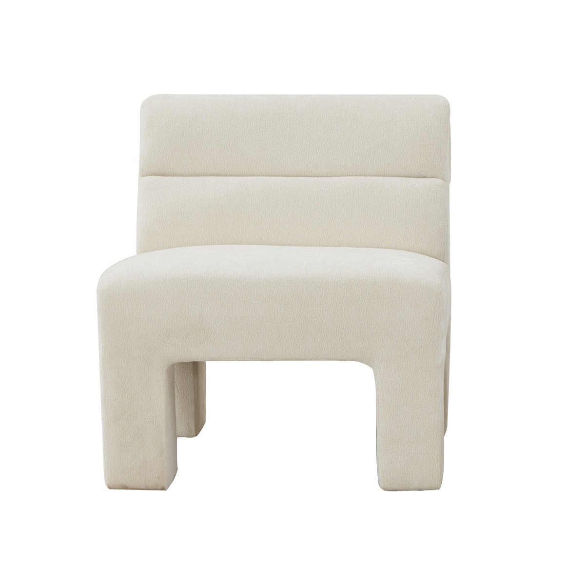 Fauteuil Micha in stof beige**