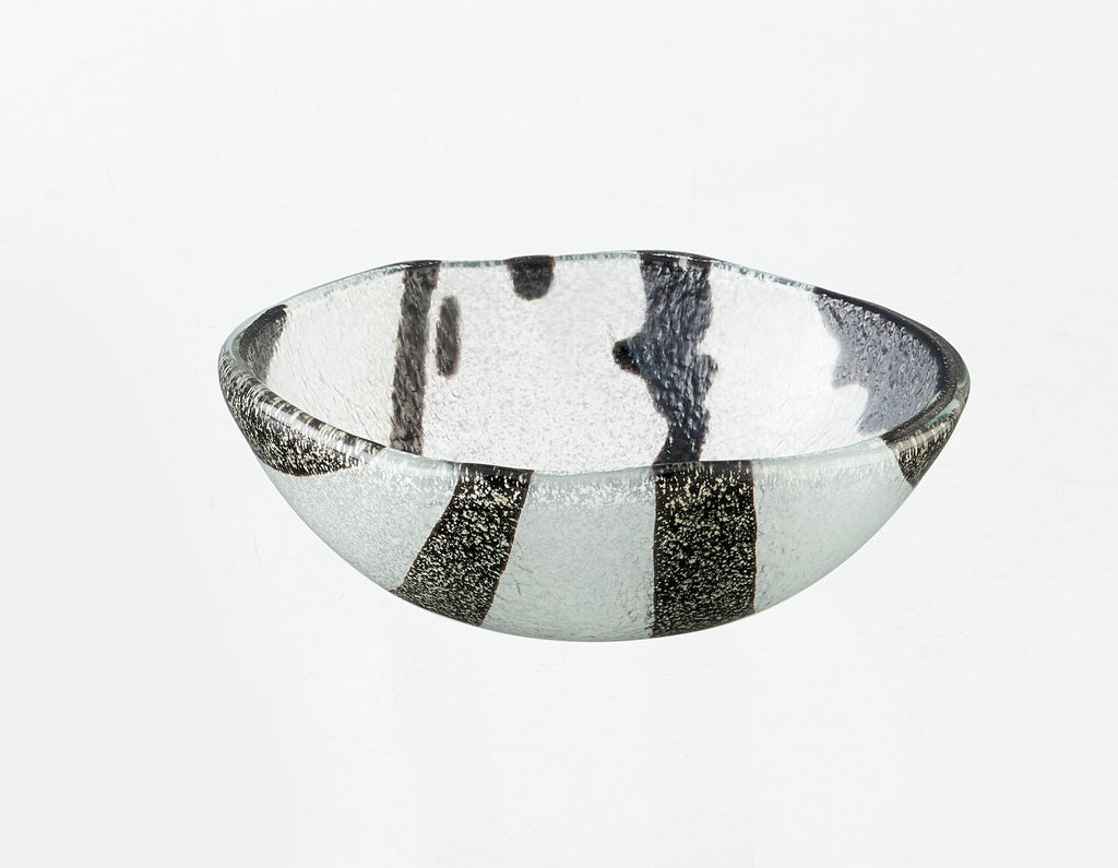 Wavy Bowl Tray 12x5 Black & White Bold (GS-16-WA)