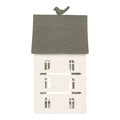 Decoratie Beeld Huis 20x20x39 cm Wit Metaal