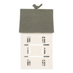 Decoratie Beeld Huis 20x20x39 cm Wit Metaal