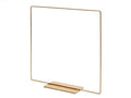 Metalen vierkant op voet 25cm goud