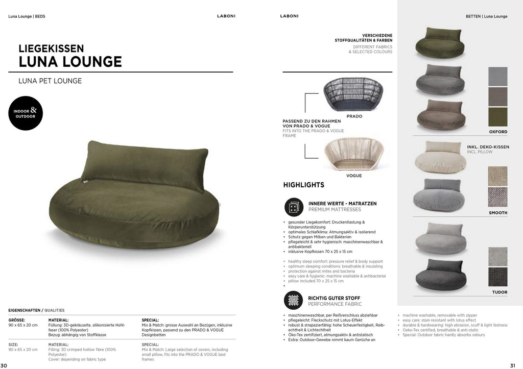 Luna Loungeset - Oxford Grijs