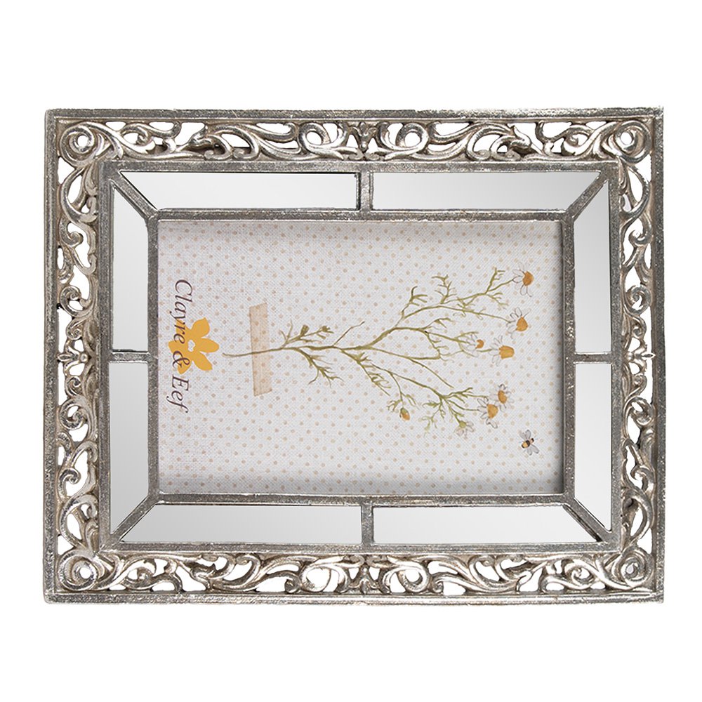 Fotolijst 10x15 cm Zilverkleurig Polyresin Fotokader