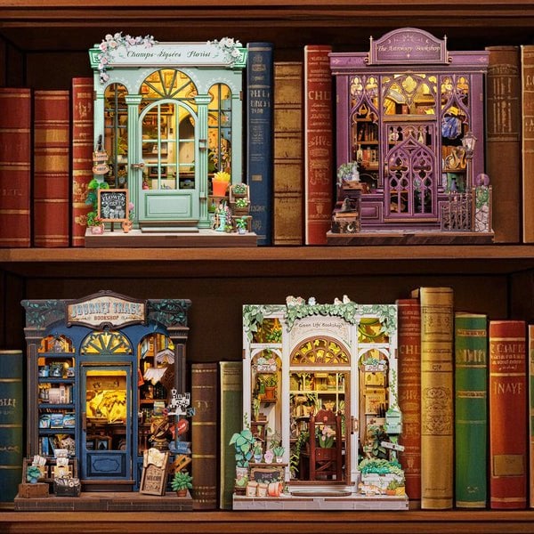 Cutebee, 3D DIY Huisje, Journey Trace Bookshop, CWGC204,15,5x16x18cm
