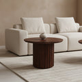 Bullnose bijzettafel bruin 55 cm
