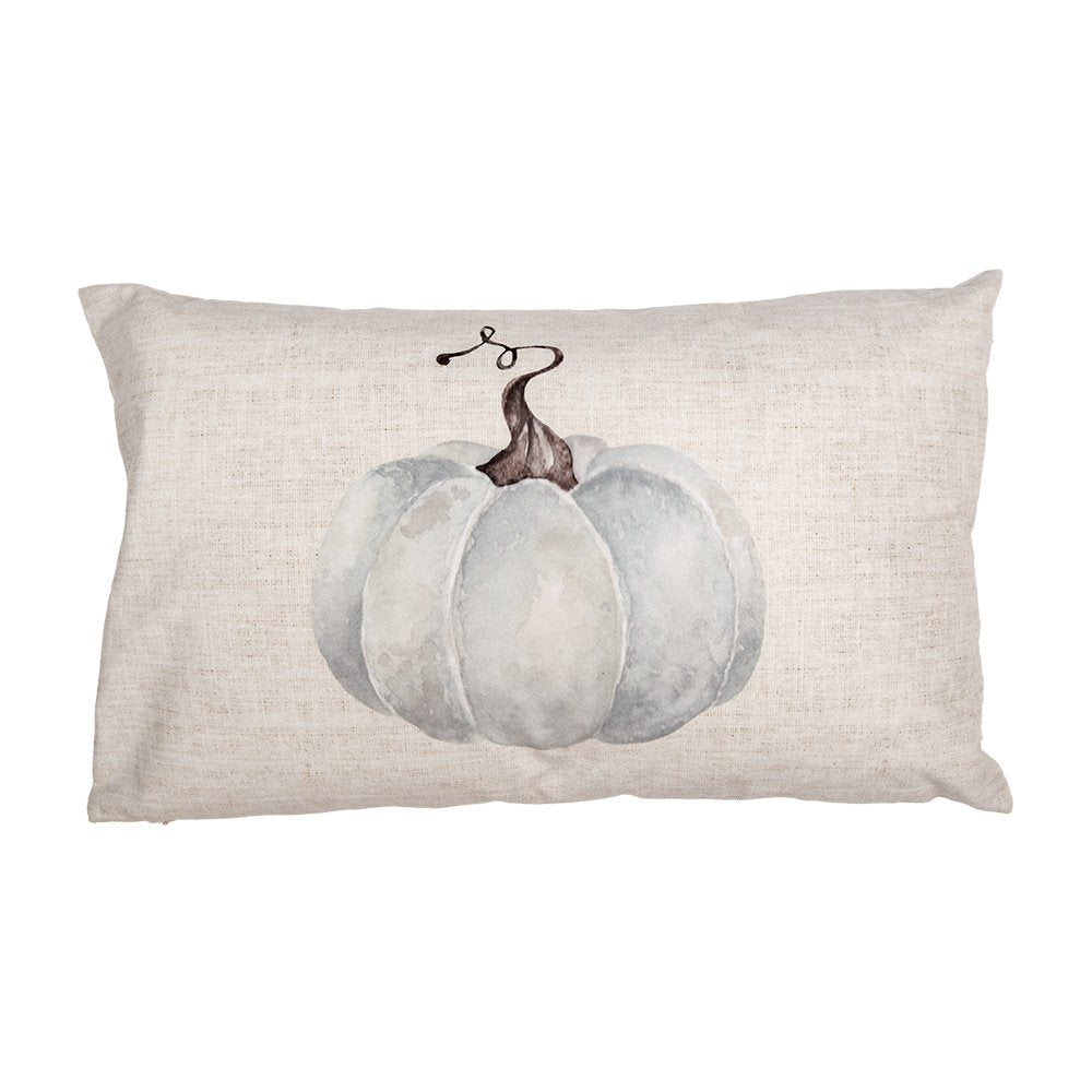 Kussenhoes 30x50 cm Beige Grijs Polyester Pompoen Sierkussenhoes