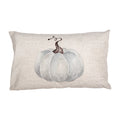 Kussenhoes 30x50 cm Beige Grijs Polyester Pompoen Sierkussenhoes