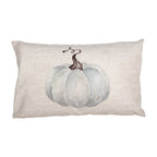 Kussenhoes 30x50 cm Beige Grijs Polyester Pompoen Sierkussenhoes