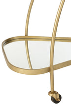 J-Line trolley Driehoekig - metaal/spiegel - goud
