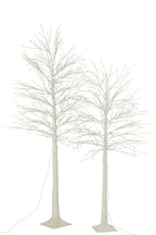 J-Line decoratie Boom 2000 Led - metaal - wit - L