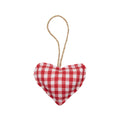 Hanger katoen hart donker rood 10cm