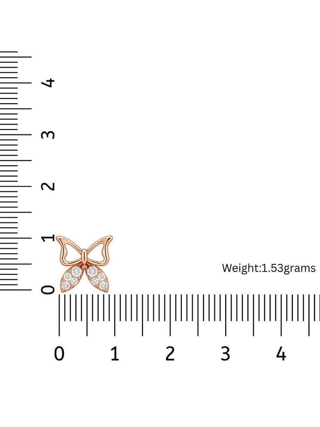 Eigentijdse studs – oorknopjes – roséverguld – zirkonia-accent