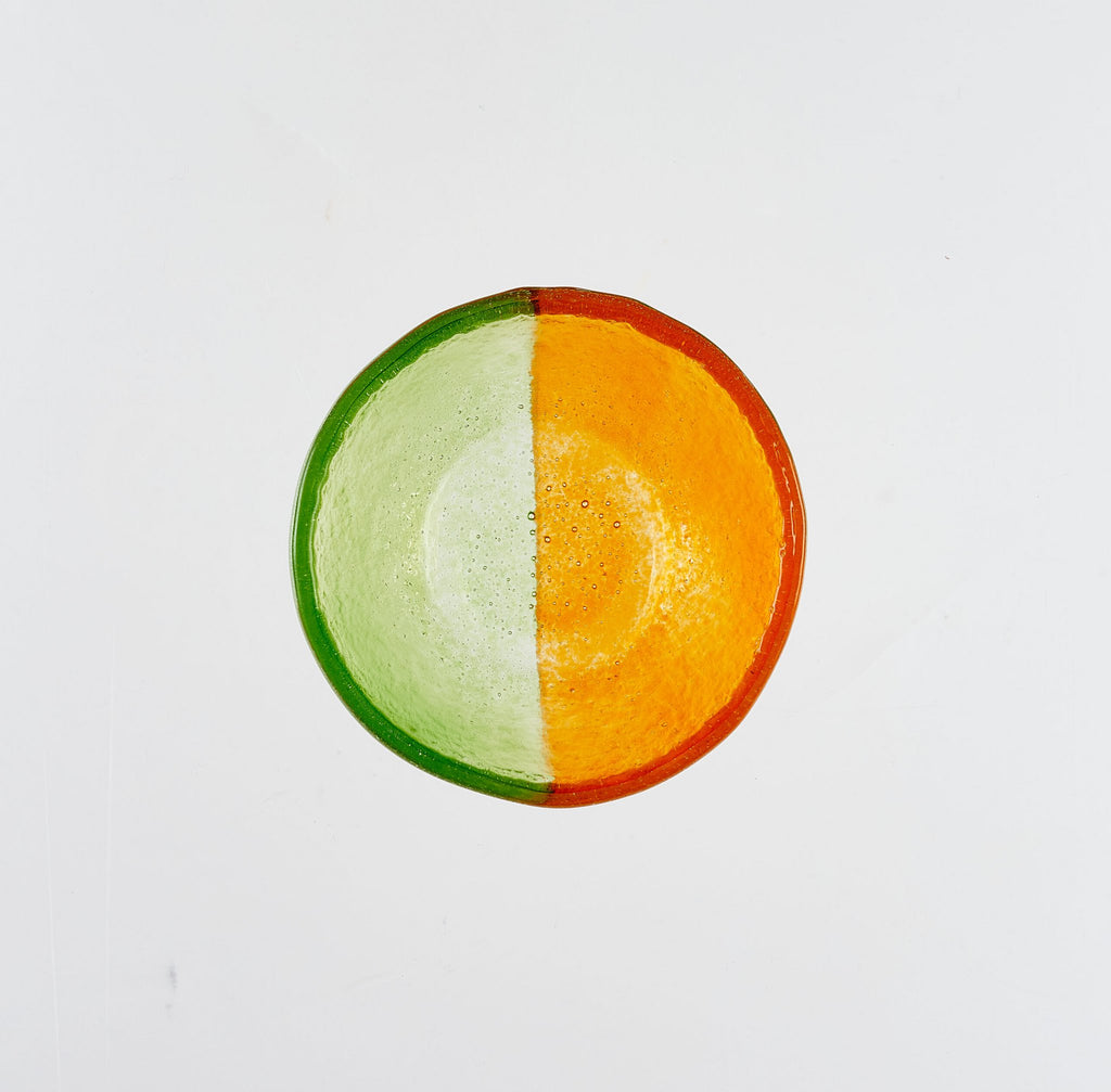 Artisano Bowl XS 9x4 Green & Orange