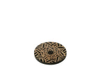 J-Line onderzetter Ster - hout - naturel - 4 stuks