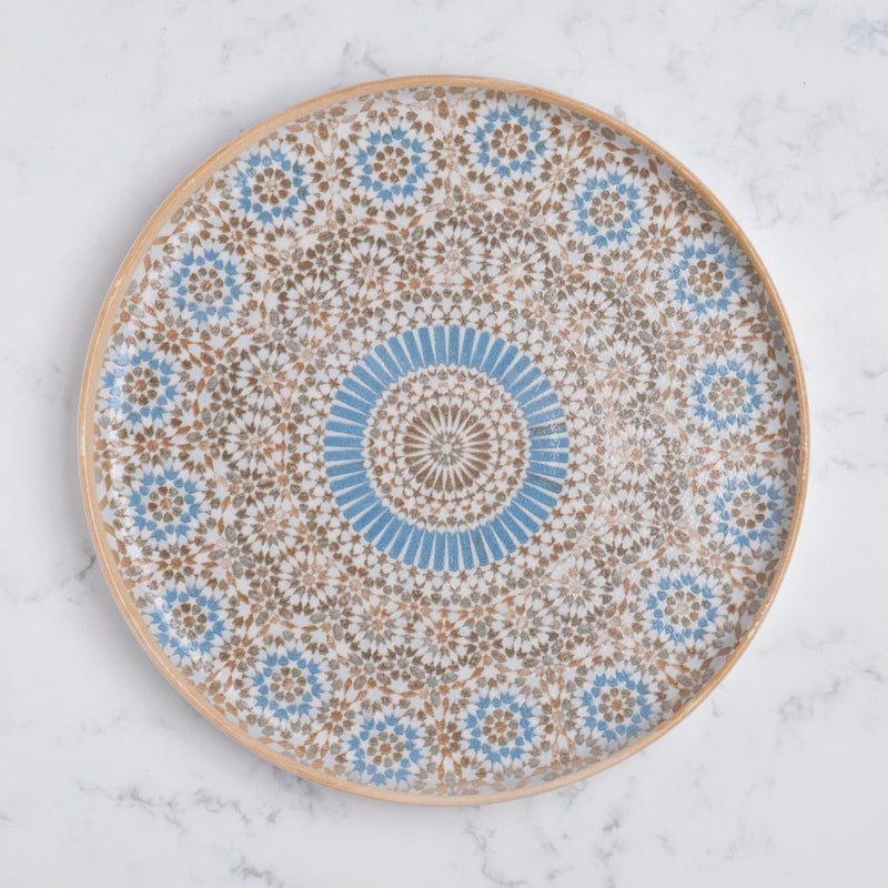 Cruise Tangier Rond Randloos Porseleinen Bord 27cm – Set van 6 | Marokkaans patroon dinerbord | Professioneel horecaservies