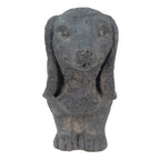 Beeld Hond 74x19x39 cm Grijs Magnesium (MGO)