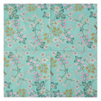 Servetten Papier Set van 20 33x33 cm Groen Papier Bloemen