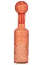 J-Line decoratie Fles - glas - oranje - large