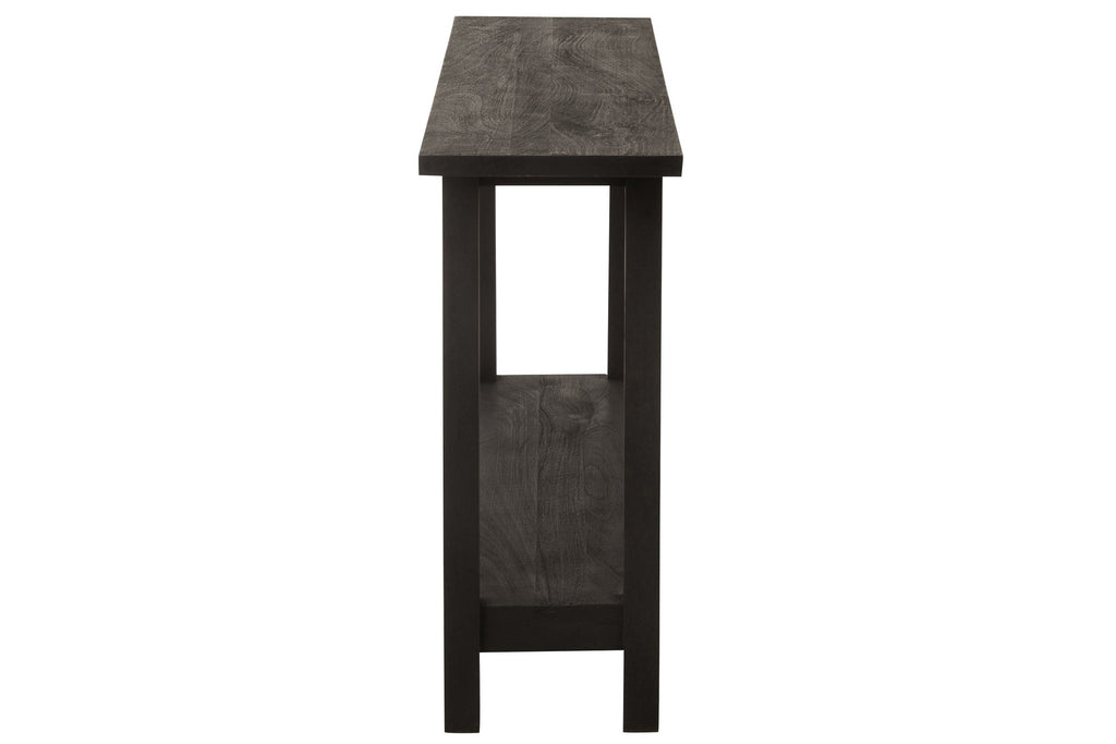 J-Line Console Vierkant Mango Hout Zwart