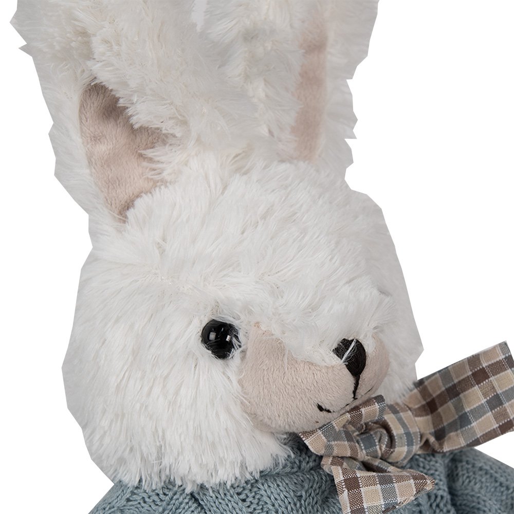 Knuffel Konijn 22x24x24 cm Wit Pluche