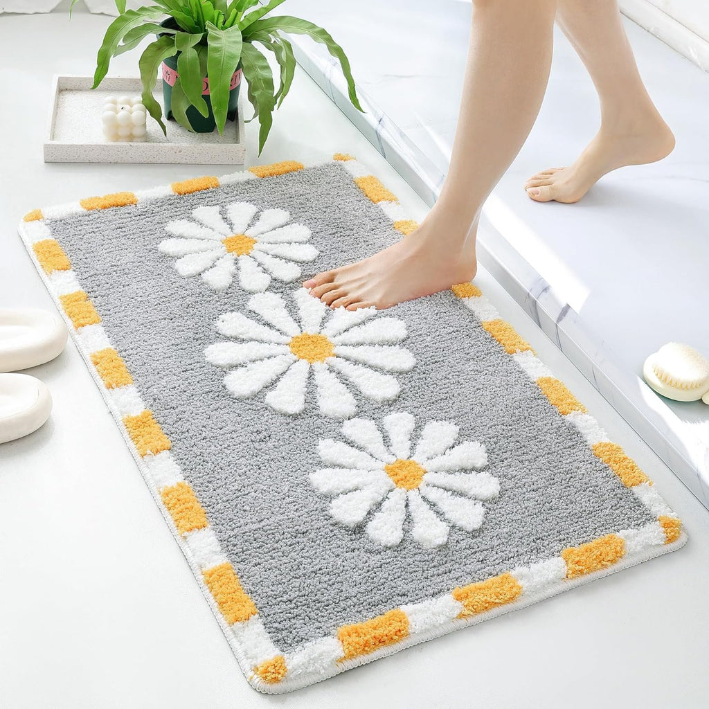 Blossom Superzachte antislipmicrovezelmat 2000 GSM (40x60 cm), 1 verpakking | Superabsorberende badkeukendeur vloermat