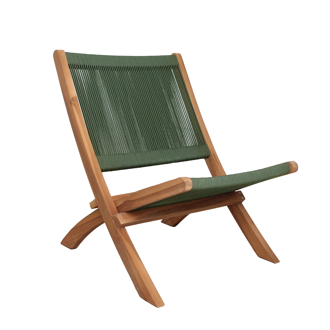 Rope opvouwbare loungestoel groen