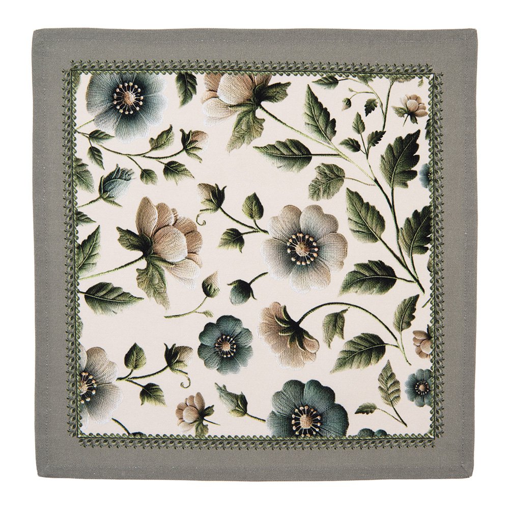 Servetten Katoen Set van 6 40x40 cm Beige Katoen