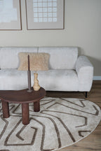 Vloerkleed Labyrint Beige - Organisch 160 x 230 cm