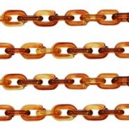 Brillenkoord acrylic chain verguld