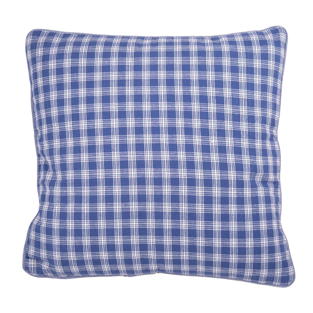 Cushion Levy Controleer 45x45 linnen/blauw