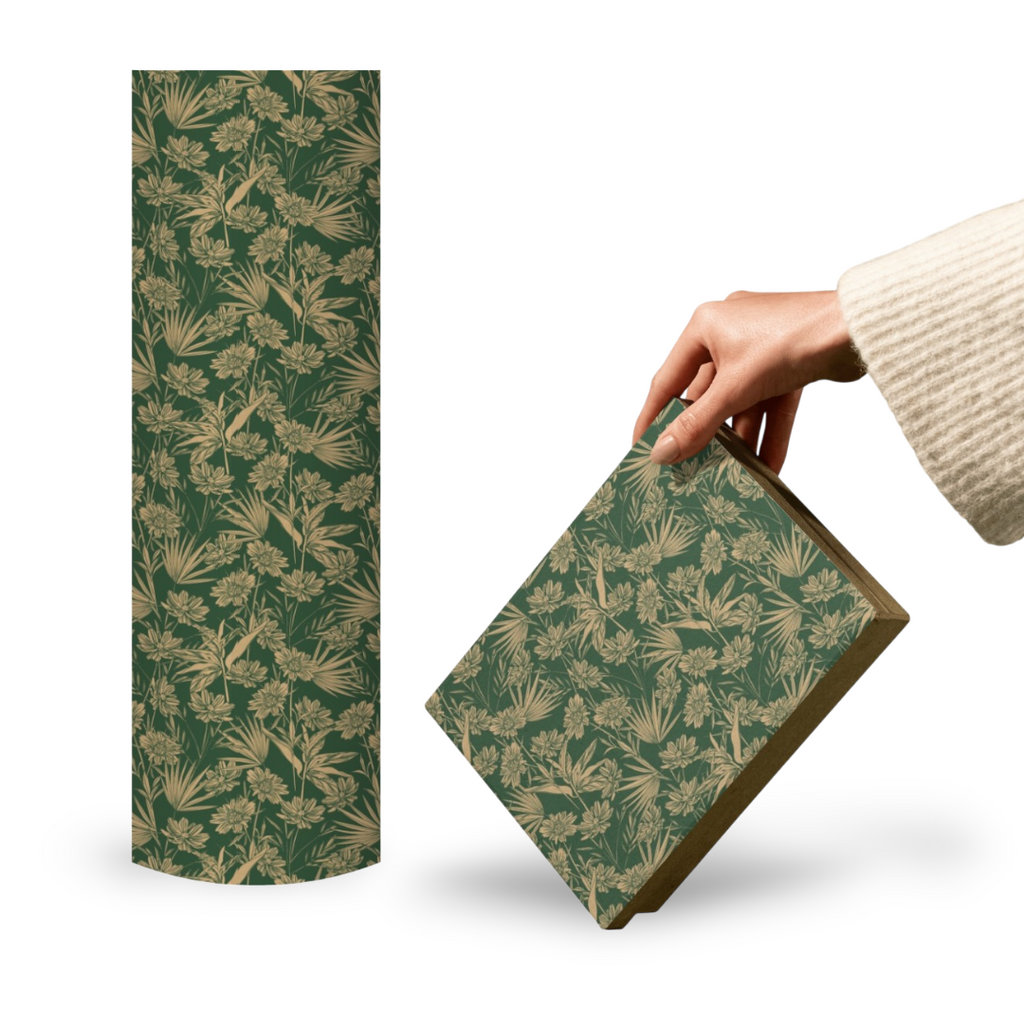 Papierrol – Bio Kraft Garden – Groen / Olijf – 60cm x 100m