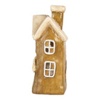 Waxinelichthouder Huis 23x15x33 cm Bruin Keramiek