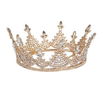 Hoofdband Vrouwen Kroon Ø 14x7 cm Goudkleurig Metaal