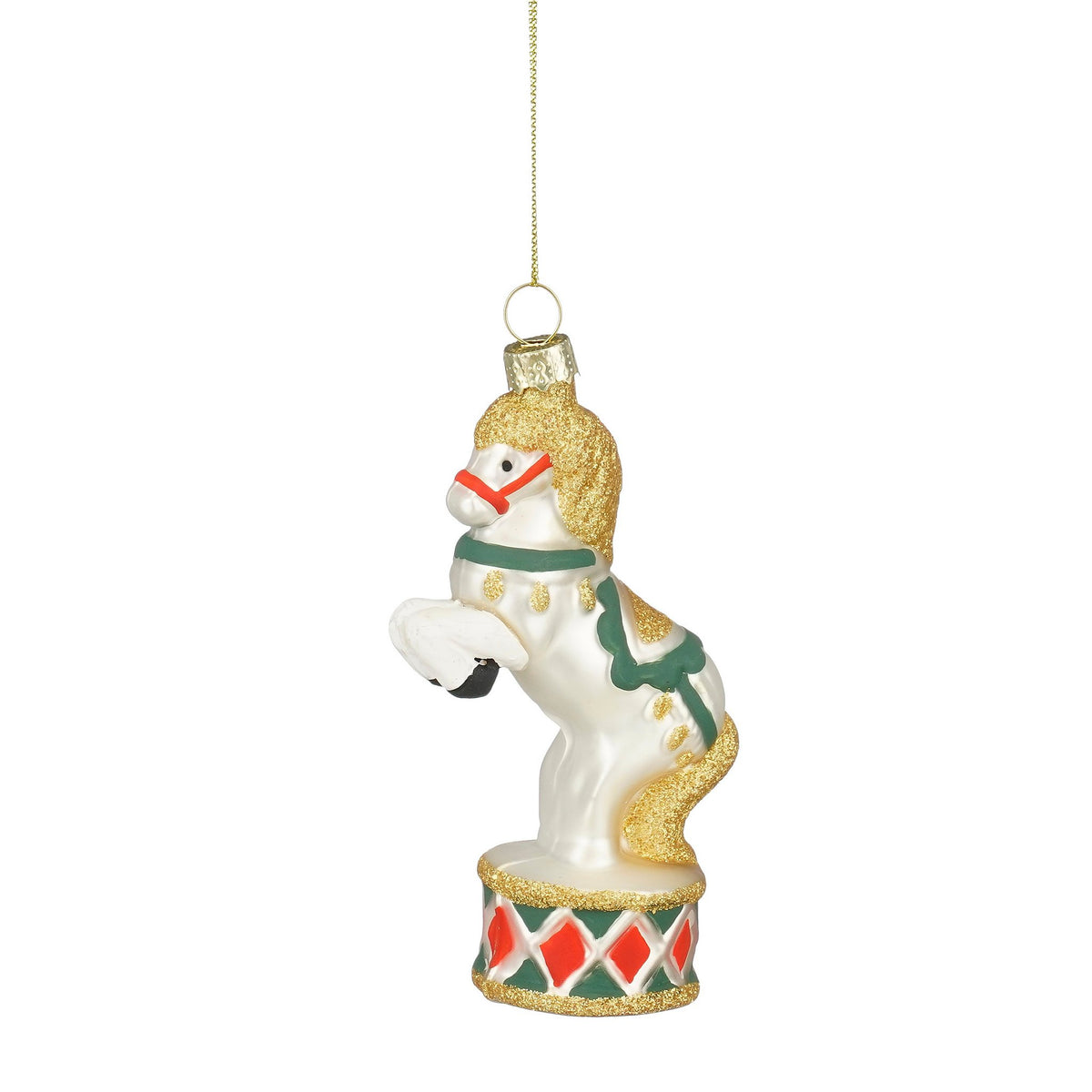 Ornament circus paard l6,5xb4xh12cm