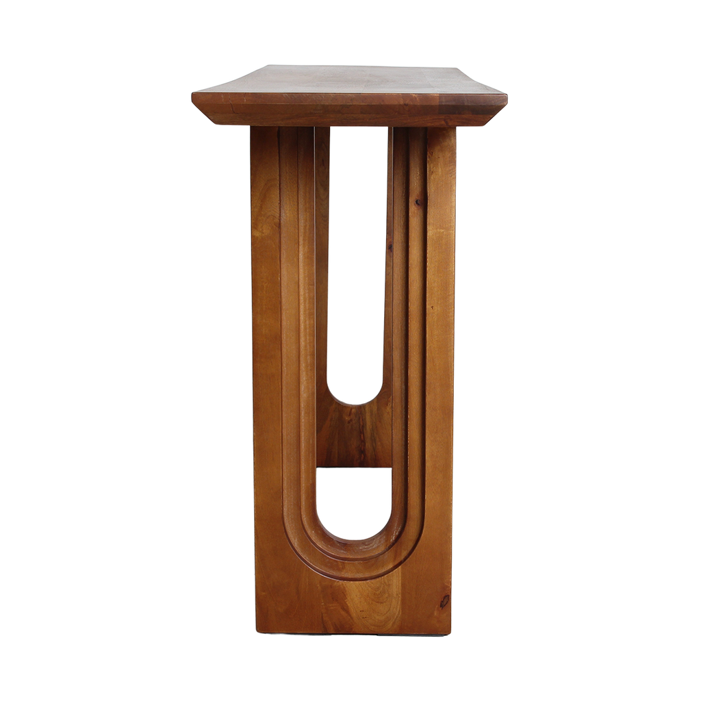 Bullnose mangohouten sidetable Chamfered