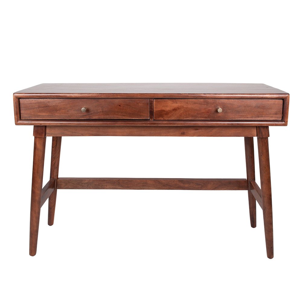 Bureautafel Bruin, Hout 122x41x82 cm