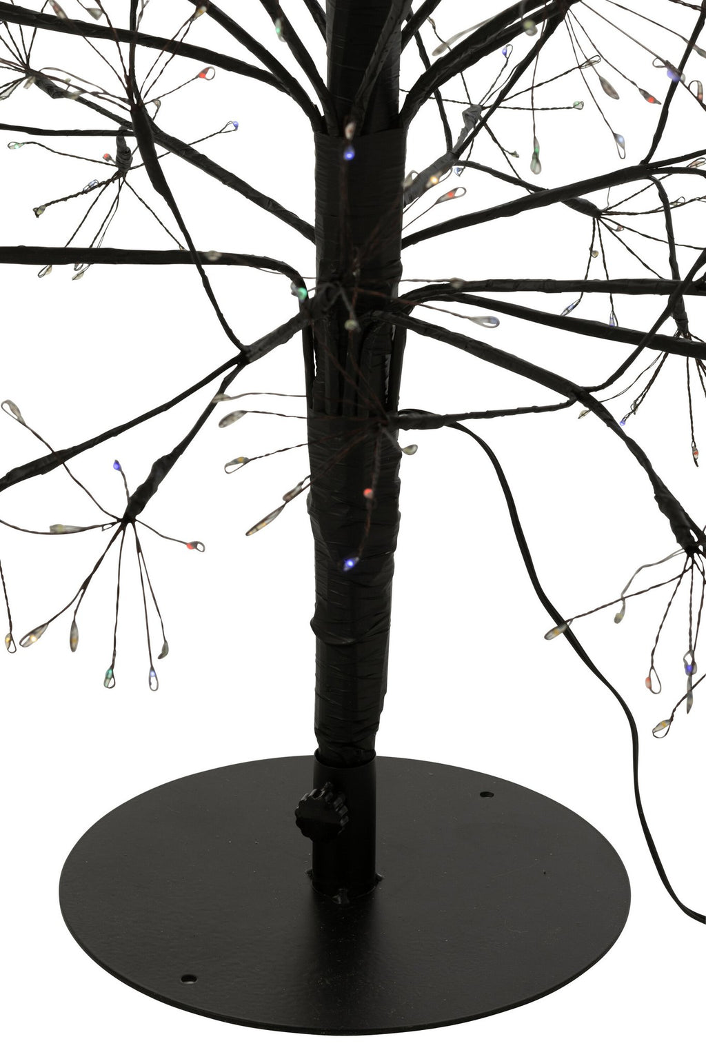 J-Line decoratie Boom Multicolor - ijzer - zwart - L - LED