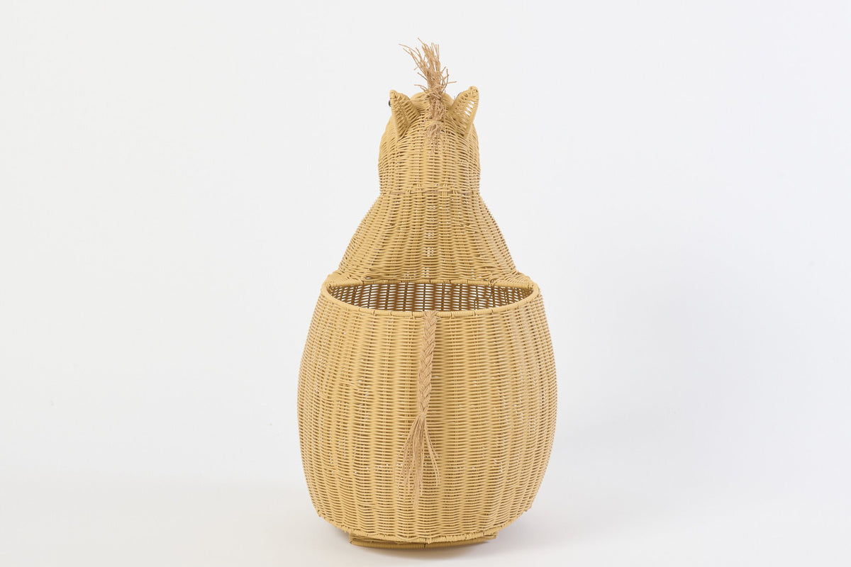 J-Line mand Paard - kunststof - naturel