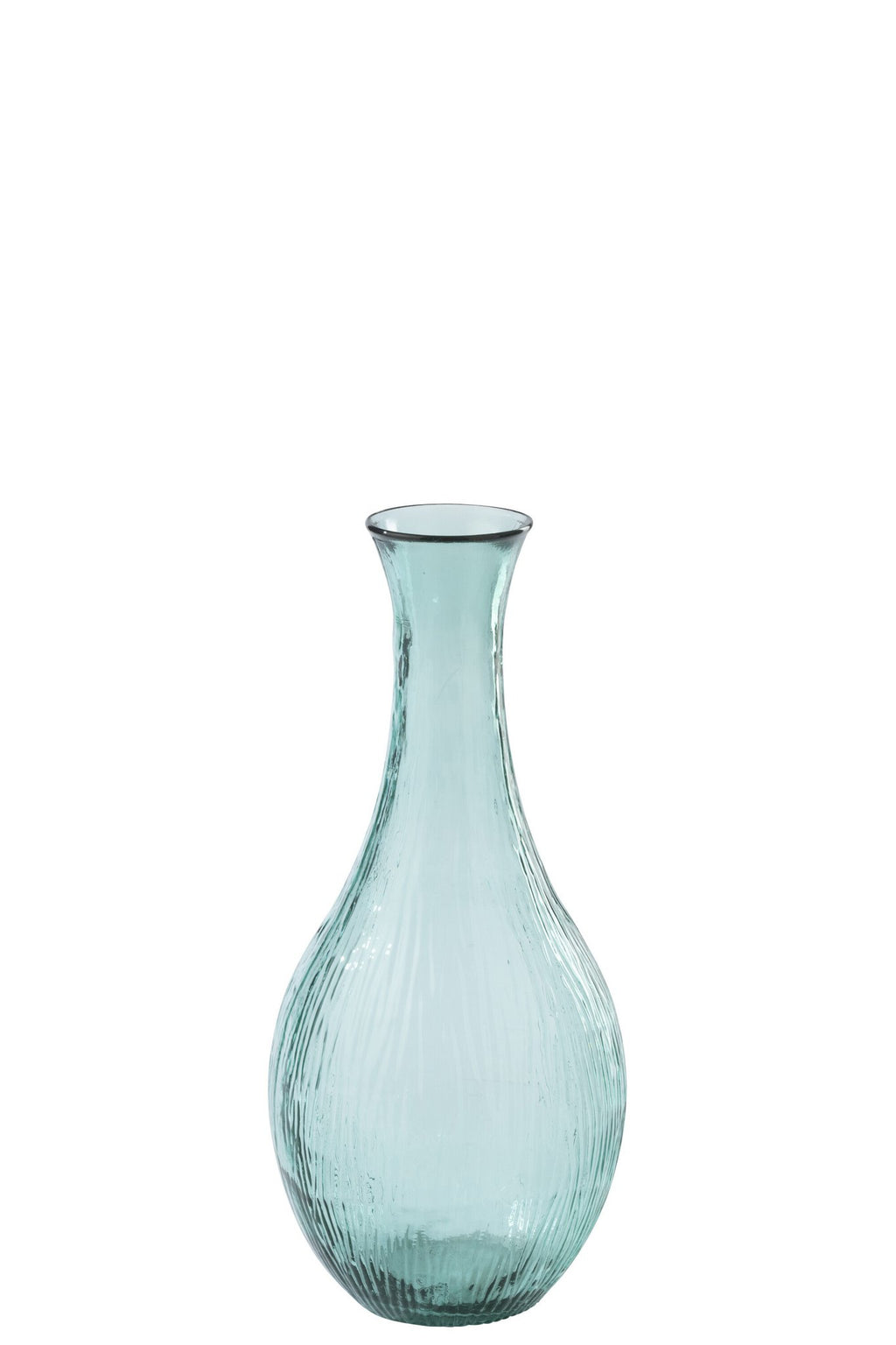 J-Line vloervaas - glas - azuurblauw