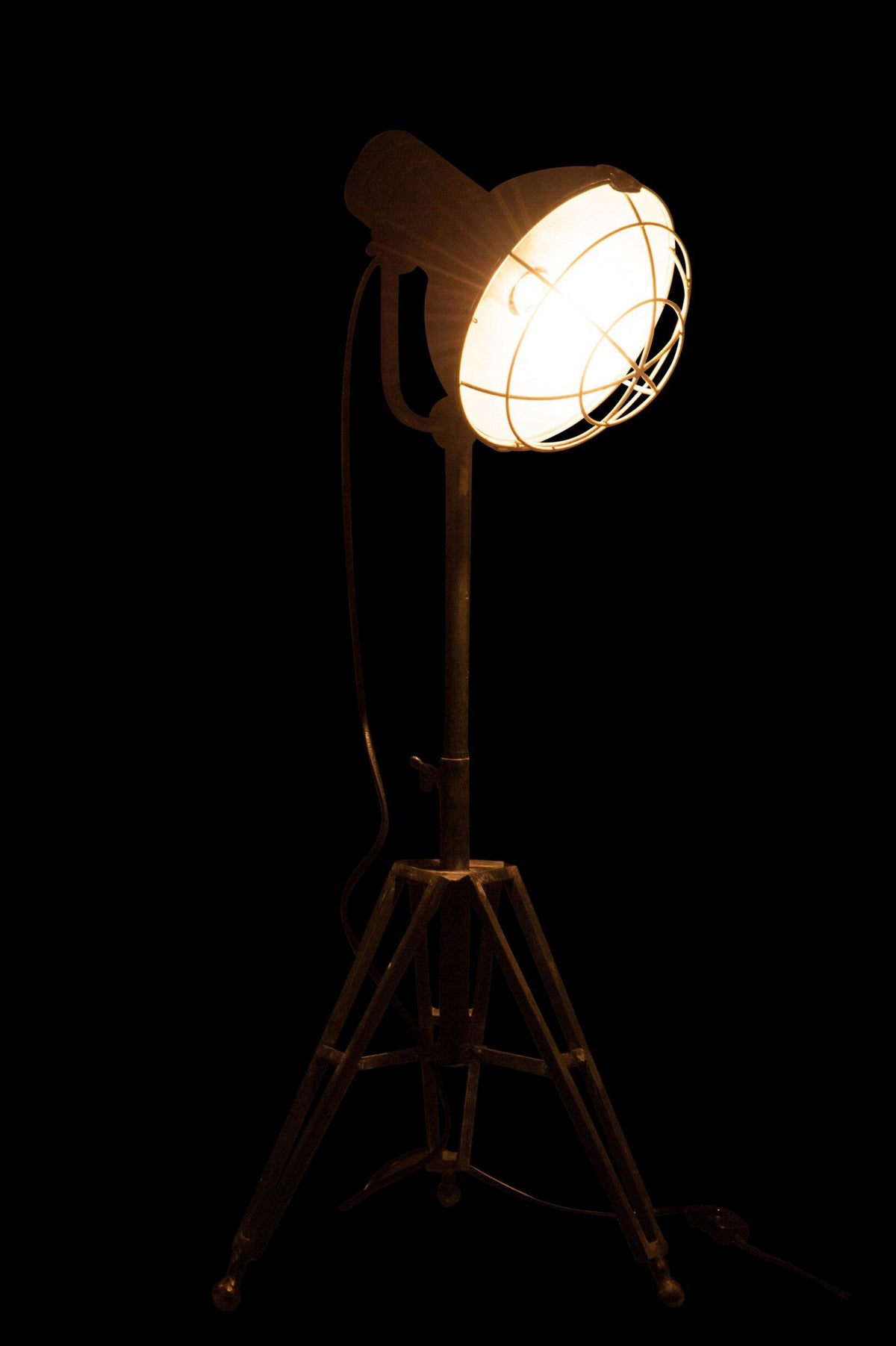 J-Line vloerlamp Spothlight - metaal - grijs