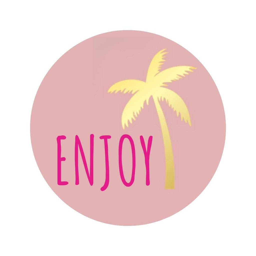 Etiketten – Enjoy – Poeder Roze – 250 Stuks