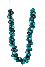 J-Line Slinger met kerstballen - PS - blauw/donkergroen