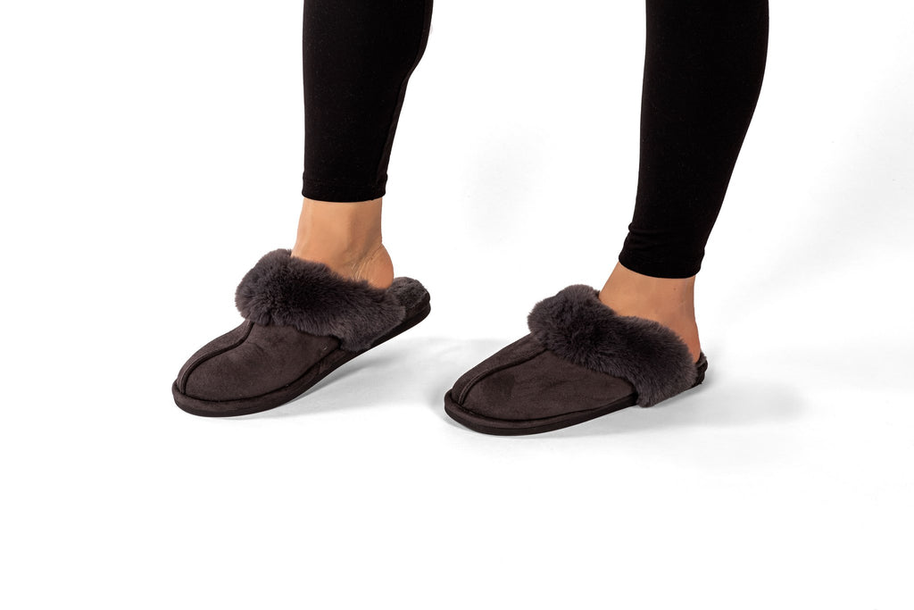 Suede Slippers Snuggs