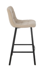J-Line Barstoel Kent Metaal/Polyester Wit