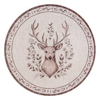 Onderbord Ø 33 cm Beige Bruin Kunststof Hert